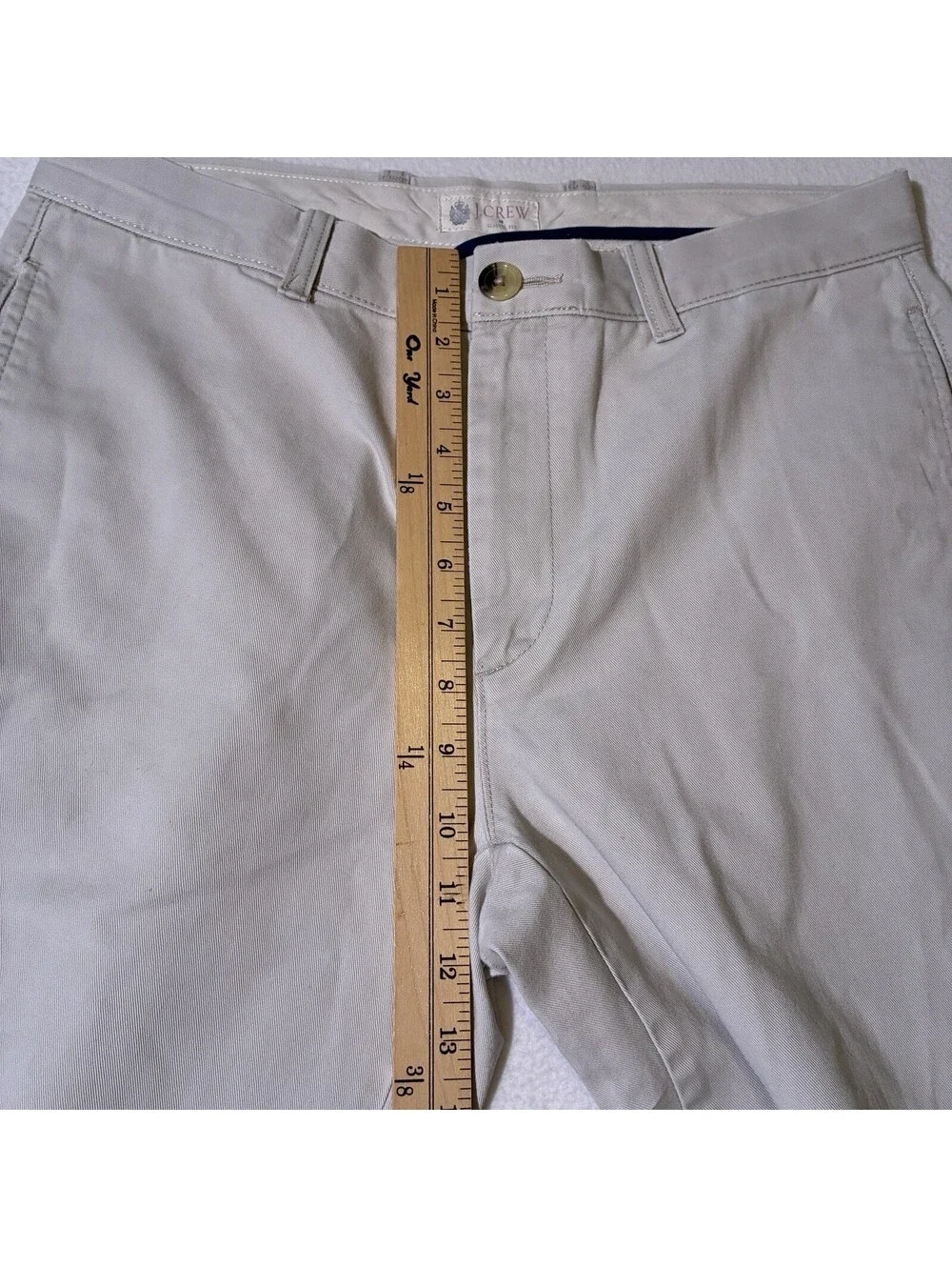 J.CREW Beige Twill Cotton Khaki Tan Chino Pants Men’s 31x28